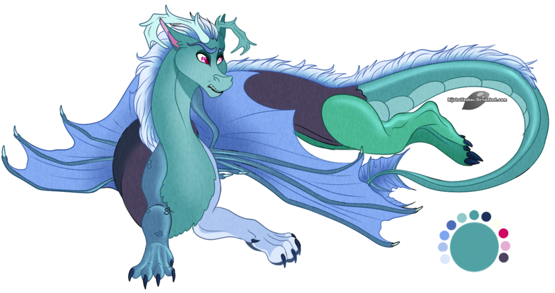 Size: 1402x741 | Tagged: artist:bijutsuyoukai, derpibooru import, draconequus, draconequus oc, next generation, oc, oc:alchemist's fire, offspring, parent:discord, parent:princess ember, parents:embercord, safe, simple background, solo, transparent background, unofficial characters only