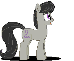 Size: 362x300 | Tagged: safe, artist:herooftime1000, derpibooru import, octavia melody, earth pony, pony, octavia in the underworld's cello, animated, bowing, cutie mark, female, gif, hooves, mare, open mouth, pixel art, simple background, solo, white background