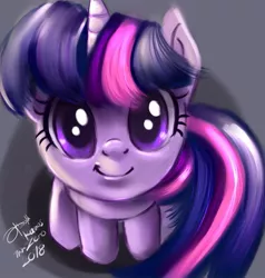 Size: 764x802 | Tagged: safe, artist:bunsogen, derpibooru import, edit, part of a set, twilight sparkle, pony, badumsquish's kitties, cute, female, looking at you, looking up, mare, signature, sitting, smiling, solo, trace, twiabetes