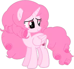 Size: 1024x955 | Tagged: safe, artist:ra1nb0wk1tty, derpibooru import, ponified, pony, rose quartz (steven universe), simple background, solo, steven universe, transparent background