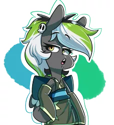 Size: 1604x1765 | Tagged: safe, artist:sourspot, derpibooru import, oc, oc:graphite sketch, unofficial characters only, pony, clothes, female, kimono (clothing), mare, simple background, skull, solo, transparent background