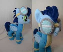 Size: 1000x821 | Tagged: artist:makeshiftwings30, derpibooru import, goggles, irl, photo, plushie, safe, scrunchy face, soarin', solo