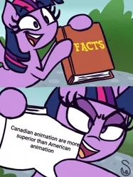 Size: 1080x1442 | Tagged: alicorn, artist:quarium edits, derpibooru import, ed edd n eddy, edit, exploitable meme, facts, grammar error, image macro, meme, safe, twilight's fact book, twilight sparkle, twilight sparkle (alicorn)