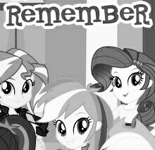 Size: 220x212 | Tagged: safe, derpibooru import, rainbow dash, rarity, sunset shimmer, a friendship to remember, equestria girls, meme, never forget, remember, wow! glimmer