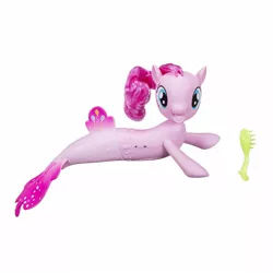 Size: 1500x1500 | Tagged: derpibooru import, irl, my little pony: the movie, official, photo, pinkie pie, safe, seaponified, seapony (g4), seapony pinkie pie, simple background, solo, species swap, toy, white background