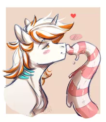 Size: 816x933 | Tagged: suggestive, artist:1an1, derpibooru import, oc, oc:neon flame, unofficial characters only, pony, unicorn, blushing, consentacles, heart, horn, i've seen enough hentai to know where this is going, lidded eyes, male, tentacle porn, tentacles, unicorn oc