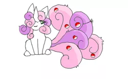 Size: 640x400 | Tagged: artist:boredtabletfilly, crossover, derpibooru import, pokémon, safe, sweetie belle, vulpix