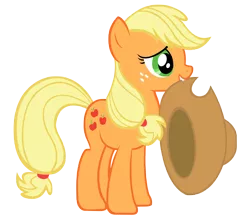 Size: 8000x7000 | Tagged: safe, artist:d2xa, derpibooru import, applejack, earth pony, pony, absurd resolution, applejack's hat, cowboy hat, female, hat, mare, mouth hold, simple background, solo, transparent background, vector