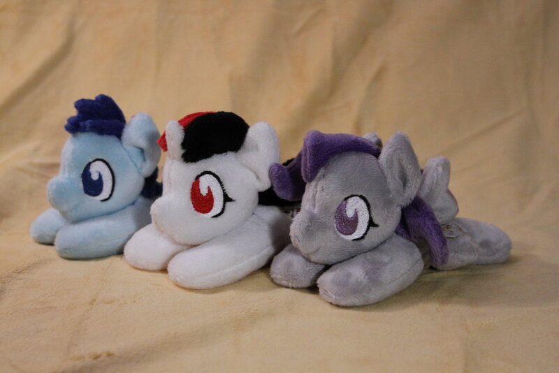 Size: 1024x683 | Tagged: safe, artist:top plush, derpibooru import, oc, oc:blackjack, oc:morning glory (project horizons), oc:p-21, unofficial characters only, pony, fallout equestria, fallout equestria: project horizons, beanie (plushie), fanfic art, plushie