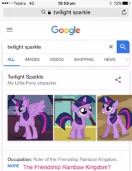 Size: 1242x1620 | Tagged: safe, derpibooru import, twilight sparkle, twilight sparkle (alicorn), alicorn, pony, unicorn, female, filly, google, google search, iphone, lol, safari, wat, weird, younger