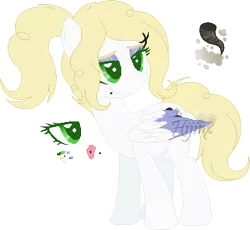 Size: 400x368 | Tagged: safe, artist:starat, derpibooru import, oc, oc:maelstrom hurricane, unofficial characters only, pegasus, pony, colored pupils, female, mare, offspring, parent:soarin', parent:surprise, simple background, solo, transparent background