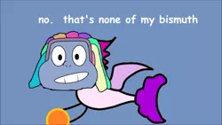 Size: 1280x720 | Tagged: artist:round trip, barely pony related, bismuth (steven universe), comic sans, derpibooru import, my little pony: the movie, queen novo, round trip's mlp movie in a nutshell, safe, seapony (g4), steven universe, uzo aduba, voice actor joke