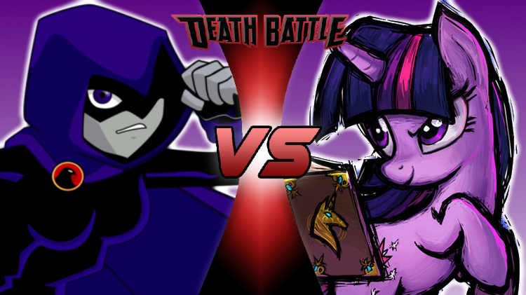 Size: 750x421 | Tagged: alicorn, death battle, death battle!: raven vs twilight sparkle, derpibooru import, editor:asymmetricalknot, exploitable meme, meme, raven (teen titans), safe, twilight sparkle, twilight sparkle (alicorn)