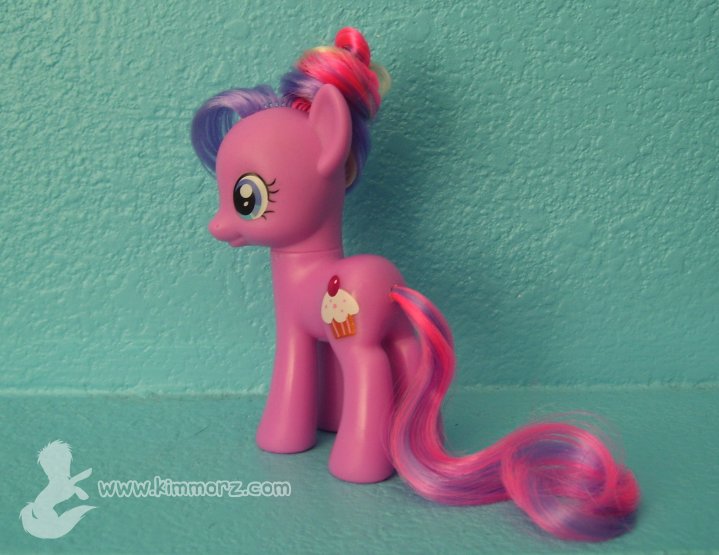 Size: 719x555 | Tagged: safe, artist:kimmorz, derpibooru import, official, cupcake (g4), sugarcup, pony, brushable, irl, photo, solo, toy