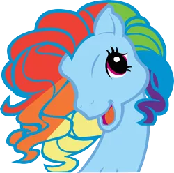 Size: 3028x3000 | Tagged: artist:daggetwithadagger, derpibooru import, g3, g3 faic, rainbow dash, rainbow dash (g3), safe, simple background, transparent background, vector