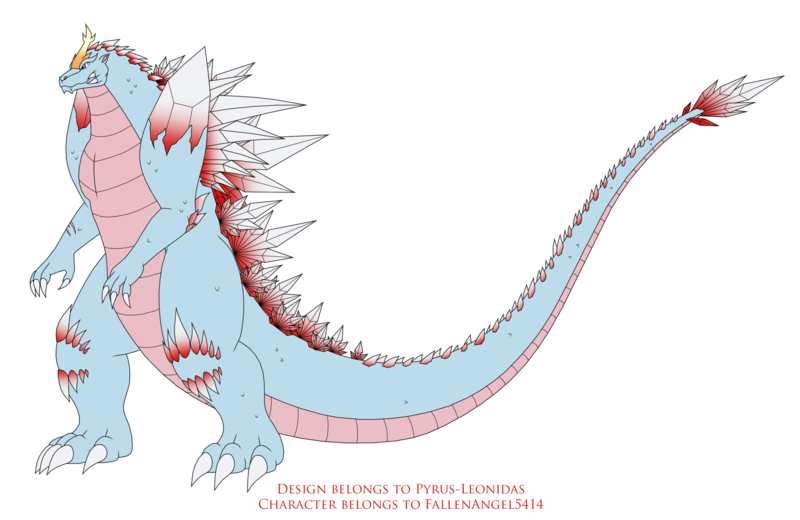 Size: 3124x2031 | Tagged: artist:pyrus-leonidas, crossover, crossover shipping, derpibooru import, fanfic art, fanfic:the bridge, godzilla (series), kaiju, oc, oc:crystal dancer, parent:blade dancer, parent:xenilla, safe, shipping, simple background, solo, spacegodzilla, transparent background, unofficial characters only