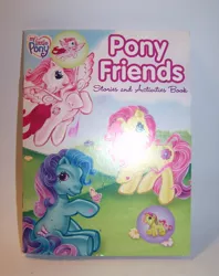 Size: 524x660 | Tagged: safe, derpibooru import, daybreak (character), royal bouquet, star surprise, earth pony, pegasus, pony, book, daisy may, g3, irl, merchandise, photo, pony friends story and activities book