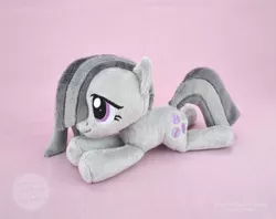 Size: 3352x2656 | Tagged: safe, artist:sewyouplushiethings, derpibooru import, marble pie, pony, beanie (plushie), high res, irl, photo, plushie, prone, solo