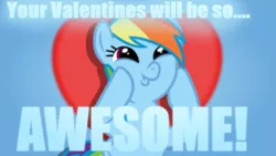 Size: 640x362 | Tagged: safe, artist:sailortrekkie92, artist:scourge707, derpibooru import, edit, rainbow dash, pegasus, pony, female, holiday, mare, phoxo, solo, valentine, valentine's day