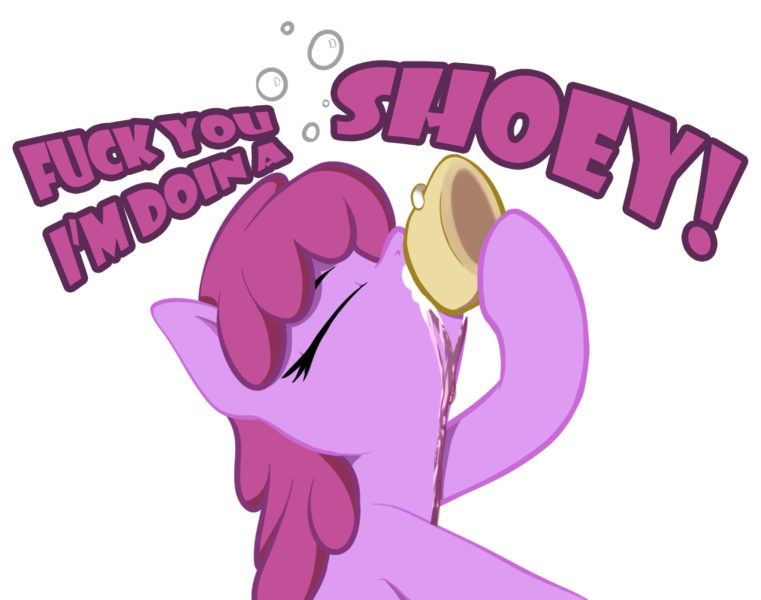 Size: 1013x799 | Tagged: safe, artist:neighday, derpibooru import, berry punch, berryshine, earth pony, pony, alcohol, clothes, daniel ricciardo, drinking, drunk, female, formula 1, go home you're drunk, mare, shoes, shoey, simple background, solo, transparent background, vulgar