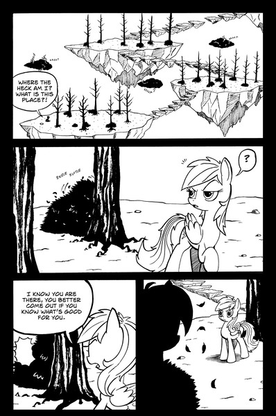 Size: 3288x4952 | Tagged: safe, artist:leon-z, derpibooru import, rainbow dash, pegasus, pony, comic:returns endings & beginnings, comic, silhouette, tree