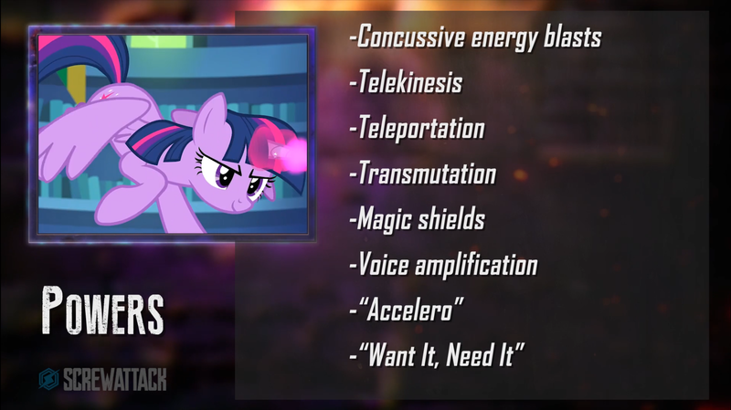 Size: 1768x992 | Tagged: alicorn, death battle, death battle!: raven vs twilight sparkle, derpibooru import, exploitable meme, magic, meme, safe, screwattack.com, solo, twilight sparkle, twilight sparkle (alicorn)