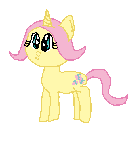 Size: 462x496 | Tagged: safe, artist:nightshadowmlp, derpibooru import, fluttershy, pony, unicorn, leak, spoiler:g5, fluttershy (g5), g5