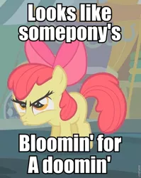 Size: 561x705 | Tagged: apple bloom, caption, cute, derpibooru import, image macro, looks like somepony's, safe, text