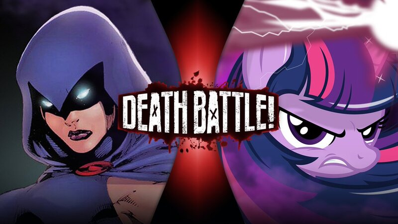 Size: 1200x675 | Tagged: alicorn, artist:godoffury, death battle, death battle!: raven vs twilight sparkle, derpibooru import, exploitable meme, meme, raven (teen titans), safe, twilight sparkle, twilight sparkle (alicorn)