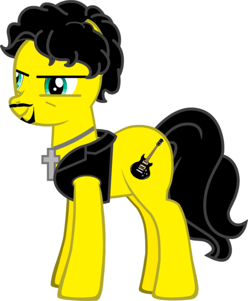 Size: 1625x1973 | Tagged: artist:grapefruitface1, derpibooru import, guitar, musical instrument, oc, oc:riff chords, pony creator, safe, simple background, solo, steve lukather, toto (band), transparent background