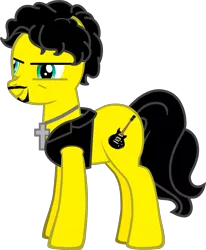 Size: 1625x1973 | Tagged: artist:grapefruitface1, derpibooru import, guitar, musical instrument, oc, oc:riff chords, pony creator, safe, simple background, solo, steve lukather, toto (band), transparent background