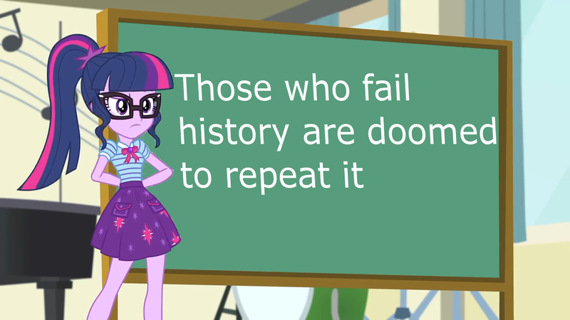 Size: 1280x720 | Tagged: safe, derpibooru import, edit, edited screencap, screencap, sci-twi, twilight sparkle, equestria girls, equestria girls series, overpowered (equestria girls), advice, chalkboard, exploitable meme, geode of telekinesis, magical geodes, meme, sci-twi's chalkboard, truth, twilight sparkle's chalkboard