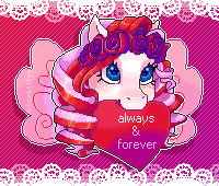 Size: 200x170 | Tagged: always and forever, artist:coby17, artist:conphettey, derpibooru import, g3, holiday, pixel art, safe, solo, valentine's day