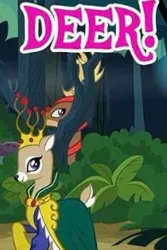 Size: 196x293 | Tagged: safe, derpibooru import, blackthorn, everfree dignitary, deer, captain obvious, cloak, clothes, cute, game, gameloft, headdress, image, jpeg, meme, queen birch, wow! glimmer