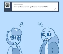 Size: 924x792 | Tagged: anthro, artist:synnibear03, comic:ponytale, derpibooru import, monochrome, oc, oc:ponytale scootaloo, safe, sans (undertale), scootaloo, undertale