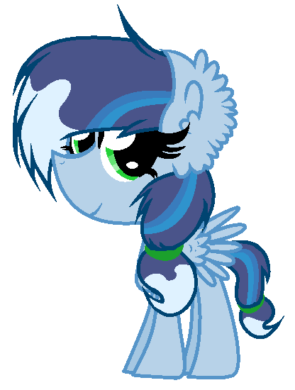 Size: 416x550 | Tagged: artist:butterflyyt, derpibooru import, ear fluff, oc, oc:water cycle, offspring, parent:rainbow dash, parent:soarin', parents:soarindash, safe, simple background, solo, unofficial characters only, white background