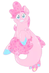 Size: 1024x1527 | Tagged: safe, artist:snafuangel, derpibooru import, pinkie pie, seapony (g4), my little pony: the movie, colored hooves, cute, diapinkes, heart eyes, seaponified, seapony pinkie pie, simple background, solo, species swap, transparent background, wingding eyes