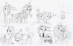 Size: 817x509 | Tagged: artist:iiyalovestobite, bright bramely, cupcake (g2), derpibooru import, dizzy lizzy, g2, g2 to g4, generation leap, princess silverrain, princess twinkle star, safe, sweetheart, trueheart, wheelchair, wing song