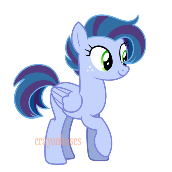 Size: 1500x1500 | Tagged: safe, artist:crayoncreates, derpibooru import, oc, unofficial characters only, pegasus, pony, adoptable, base used, female, freckles, mare, offspring, parent:rainbow dash, parent:soarin', parents:soarindash, raised hoof, simple background, solo, transparent background