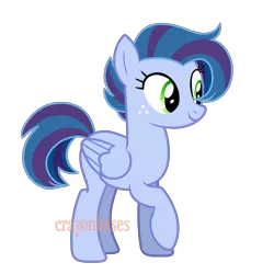 Size: 1500x1500 | Tagged: safe, artist:crayoncreates, derpibooru import, oc, unofficial characters only, pegasus, pony, adoptable, base used, female, freckles, mare, offspring, parent:rainbow dash, parent:soarin', parents:soarindash, raised hoof, simple background, solo, transparent background