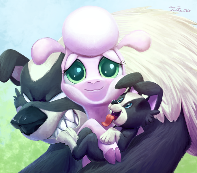 Size: 900x791 | Tagged: artist:tsitra360, cloven hooves, community related, derpibooru import, dog, female, fluffy, looking at you, pom lamb, puppy, safe, sheep, smiling, them's fightin' herds