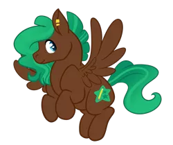 Size: 1823x1525 | Tagged: safe, artist:theperfecta, derpibooru import, oc, oc:writer's block, unofficial characters only, pegasus, pony, ambiguous gender, cutie mark, ear piercing, earring, flying, jewelry, piercing, ponysona, simple background, solo, transparent background