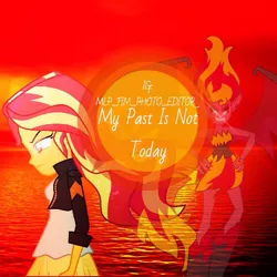 Size: 576x576 | Tagged: safe, derpibooru import, sunset shimmer, equestria girls, equestria girls (movie), my past is not today, rainbow rocks, ocean, sunset satan, water