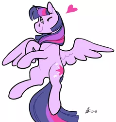 Size: 1146x1200 | Tagged: alicorn, artist:rwl, derpibooru import, heart, looking at you, one eye closed, safe, twilight sparkle, twilight sparkle (alicorn)
