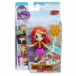 Size: 1500x1500 | Tagged: safe, derpibooru import, pinkie pie, sunset shimmer, constructive criticism, display of affection, equestria girls, equestria girls series, overpowered (equestria girls), balloon, clothes, doll, equestria girls logo, equestria girls minis, irl, jacket, photo, shoes, skirt, toy