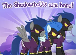 Size: 759x550 | Tagged: safe, derpibooru import, descent, nightshade, pony, captain obvious, gameloft, meme, shadowbolts, wow! glimmer