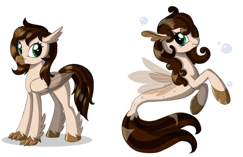 Size: 2230x1440 | Tagged: artist:sirzi, classical hippogriff, derpibooru import, feathered fetlocks, hippogriff, hippogriff oc, oc, oc:hvost, safe, seapony (g4), simple background, solo, transparent background, unofficial characters only