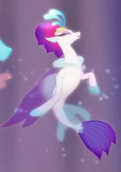 Size: 324x460 | Tagged: cropped, derpibooru import, female, fins, laughing, my little pony: the movie, one small thing, queen novo, safe, screencap, seapony (g4), solo focus