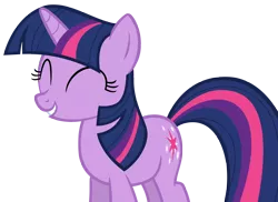 Size: 3740x2724 | Tagged: safe, artist:andoanimalia, derpibooru import, twilight sparkle, pony, unicorn, owl's well that ends well, cute, eyes closed, female, mare, simple background, smiling, solo, transparent background, twiabetes, unicorn twilight, vector