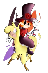 Size: 1980x2998 | Tagged: alpaca, artist:dairosa, artist:narmet, collaboration, community related, derpibooru import, hat, menace, paprika paca, peacock (skullgirls), safe, simple background, skullgirls, them's fightin' herds, top hat, transparent background